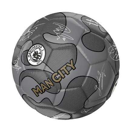 Silver - Back - Manchester City FC Signature 32 Panel Football