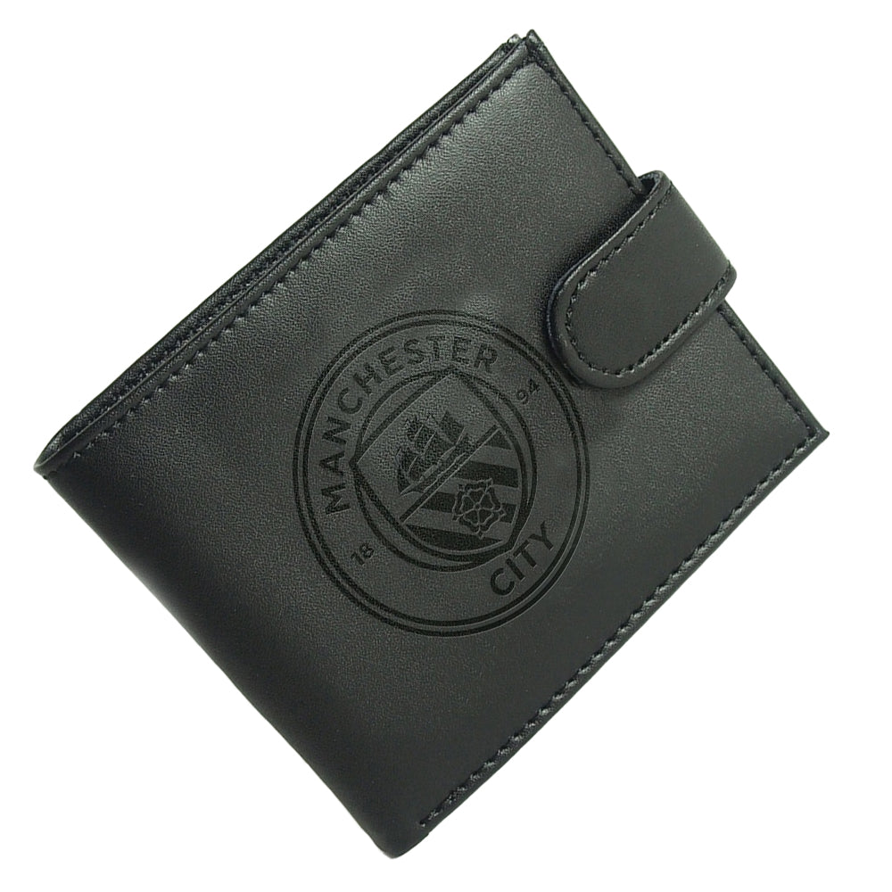 Black - Back - Manchester City FC Leather Wallet
