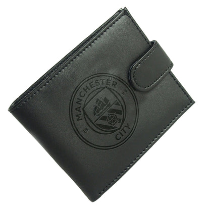Black - Back - Manchester City FC Leather Wallet