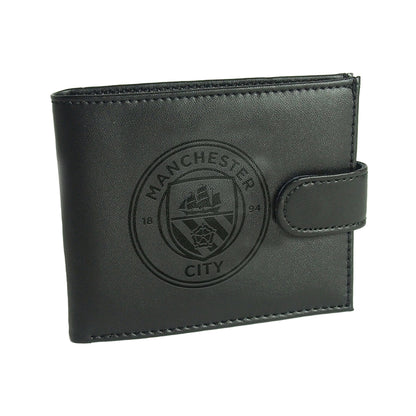 Black - Front - Manchester City FC Leather Wallet