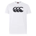 White-Black - Front - Canterbury Mens Logo T-Shirt