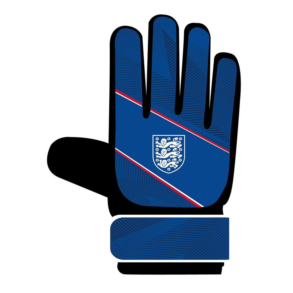 Blue-White - Front - England FA Teen Goalkeeper Gloves