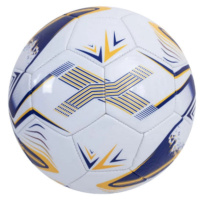 White-Blue-Gold - Back - Real Madrid CF Turbine Print Football