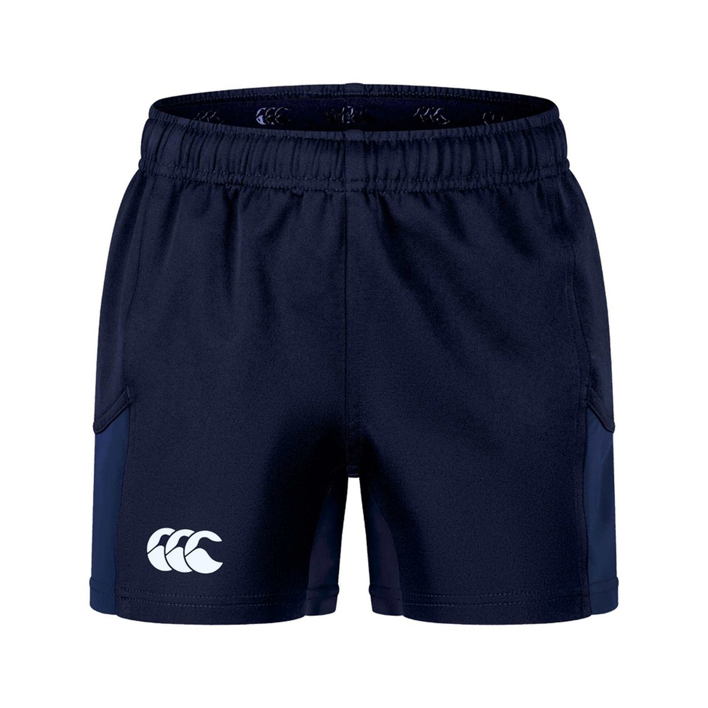 Navy - Front - Canterbury Childrens-Kids Advantage Rugby Shorts