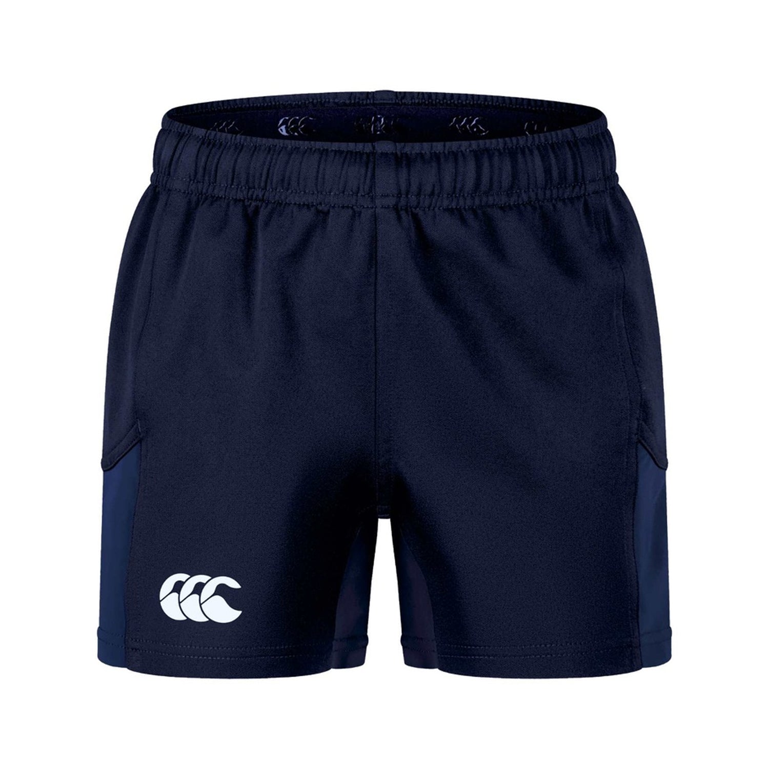 Navy - Front - Canterbury Childrens-Kids Advantage Rugby Shorts