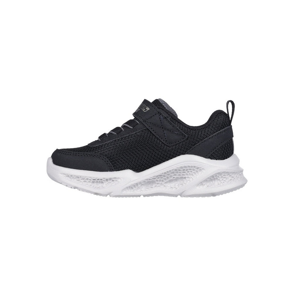 Black-Grey - Side - Skechers Childrens-Kids S Lights Trainers