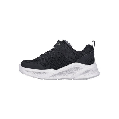 Black-Grey - Side - Skechers Childrens-Kids S Lights Trainers