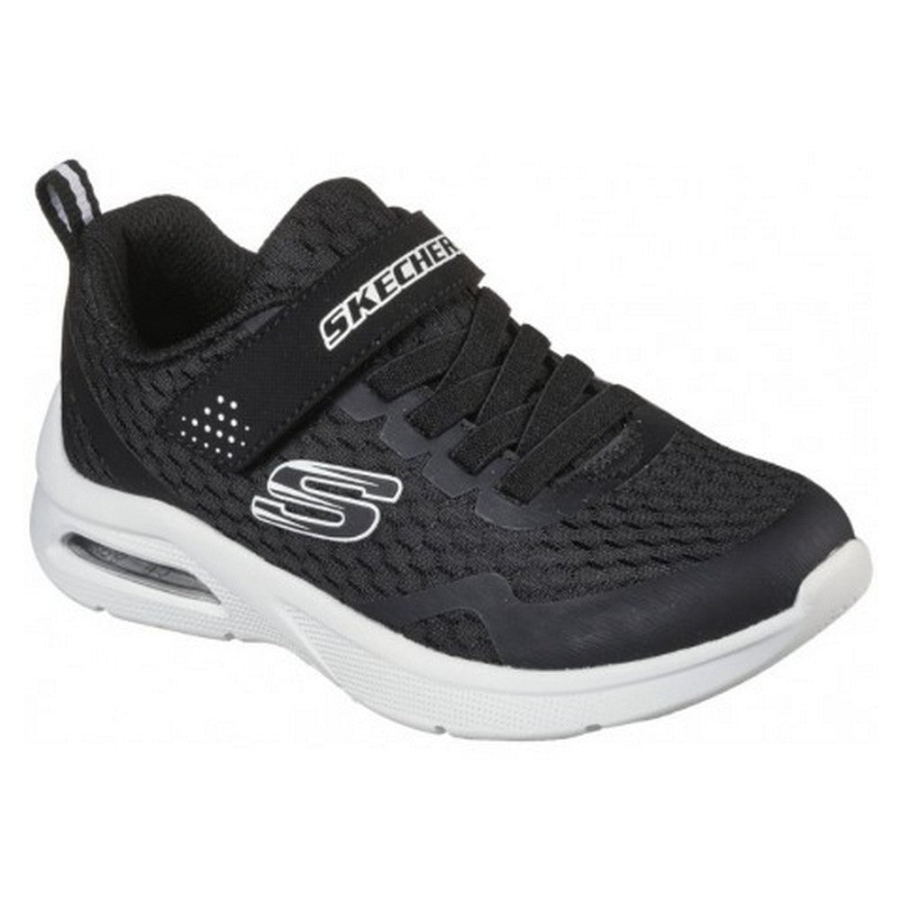 Black-Grey - Front - Skechers Childrens-Kids S Lights Trainers