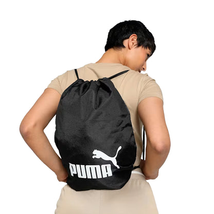 Black - Lifestyle - Puma Phase Drawstring Bag