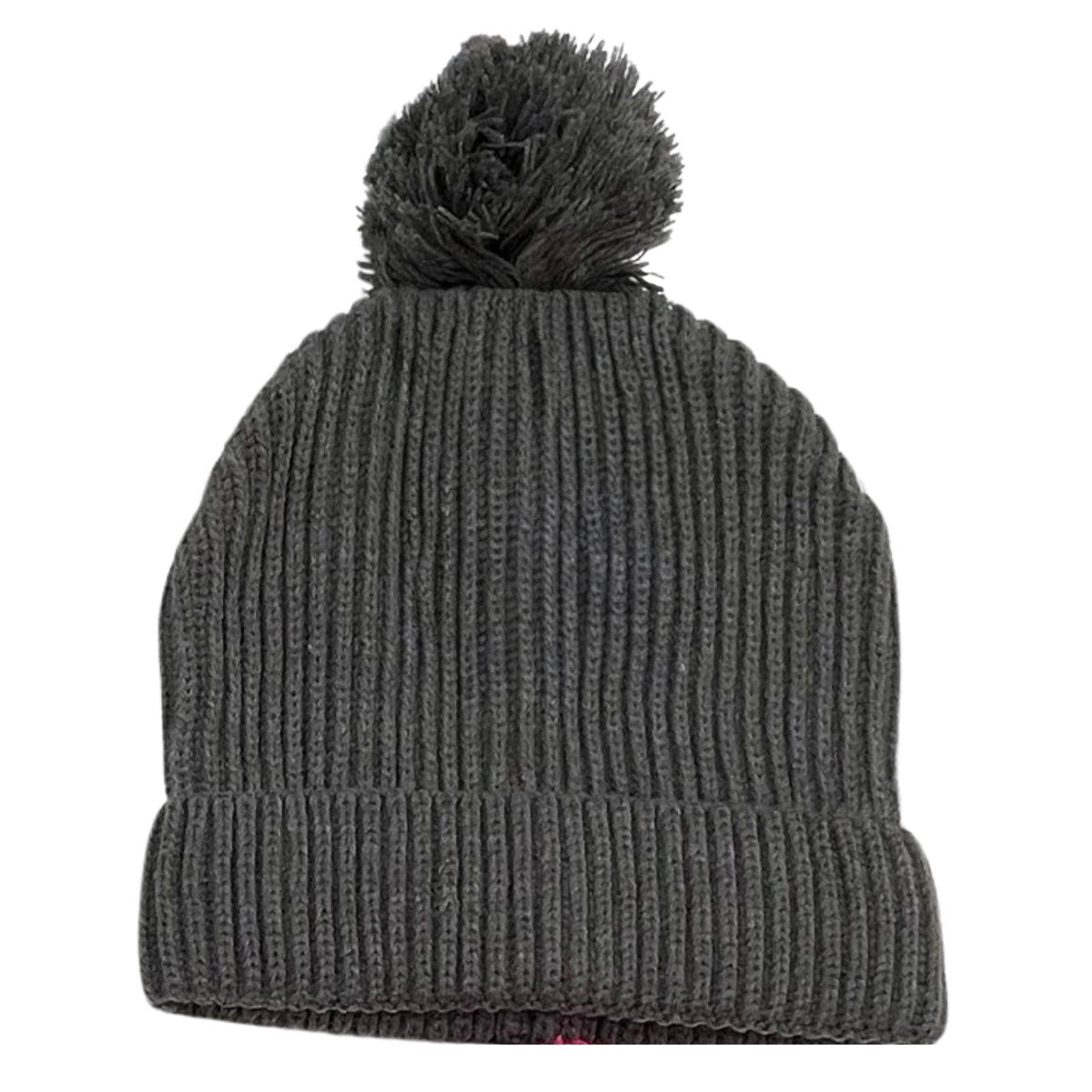 Grey - Back - Six Peaks Mens Pom Pom Beanie
