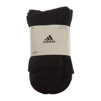 Black - Lifestyle - Adidas Unisex Adult Crew Socks (Pack of 3)
