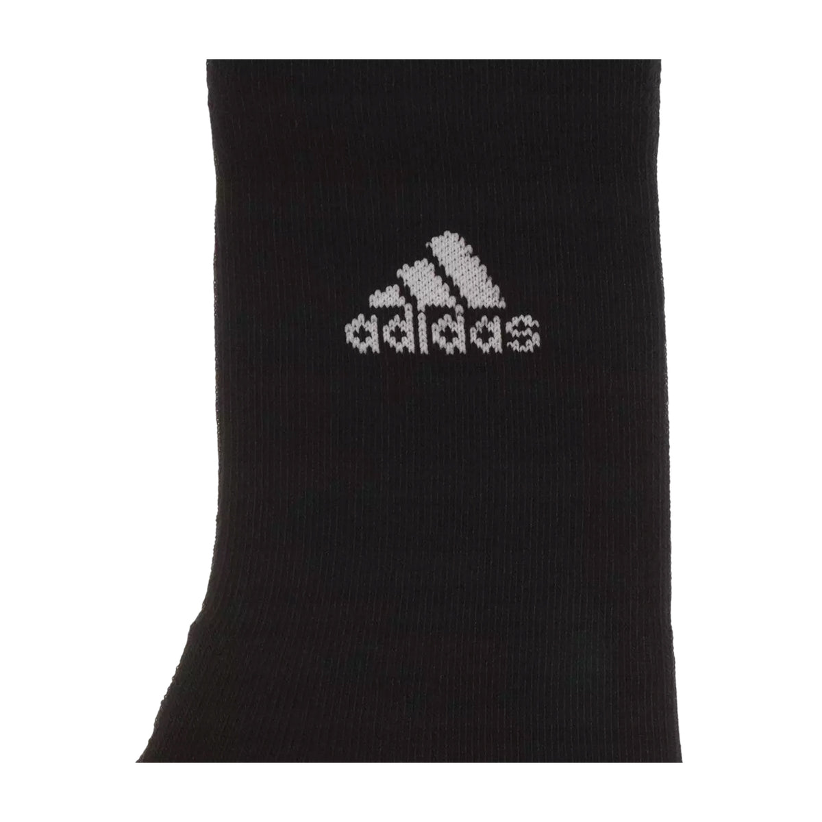 Black - Pack Shot - Adidas Unisex Adult Crew Socks (Pack of 3)