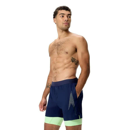 Navy-Green - Lifestyle - Speedo Mens Volley Swim Shorts