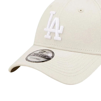 Stone-White - Back - New Era Unisex Adult 9Forty LA Dodgers Baseball Cap