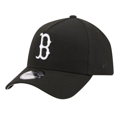 Black-White - Front - New Era 9Forty Boston Red Sox Baseball Cap