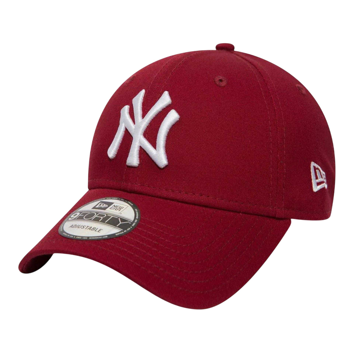 Maroon-White - Front - New Era Unisex Adult New York Yankees Baseball Cap
