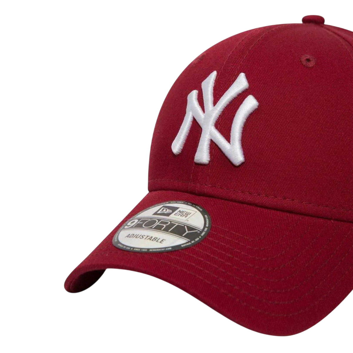 Maroon-White - Side - New Era Unisex Adult New York Yankees Baseball Cap