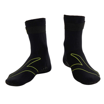 Black-Fluorescent Yellow - Front - Speedo Mens Open Water Neoprene Swim Socks