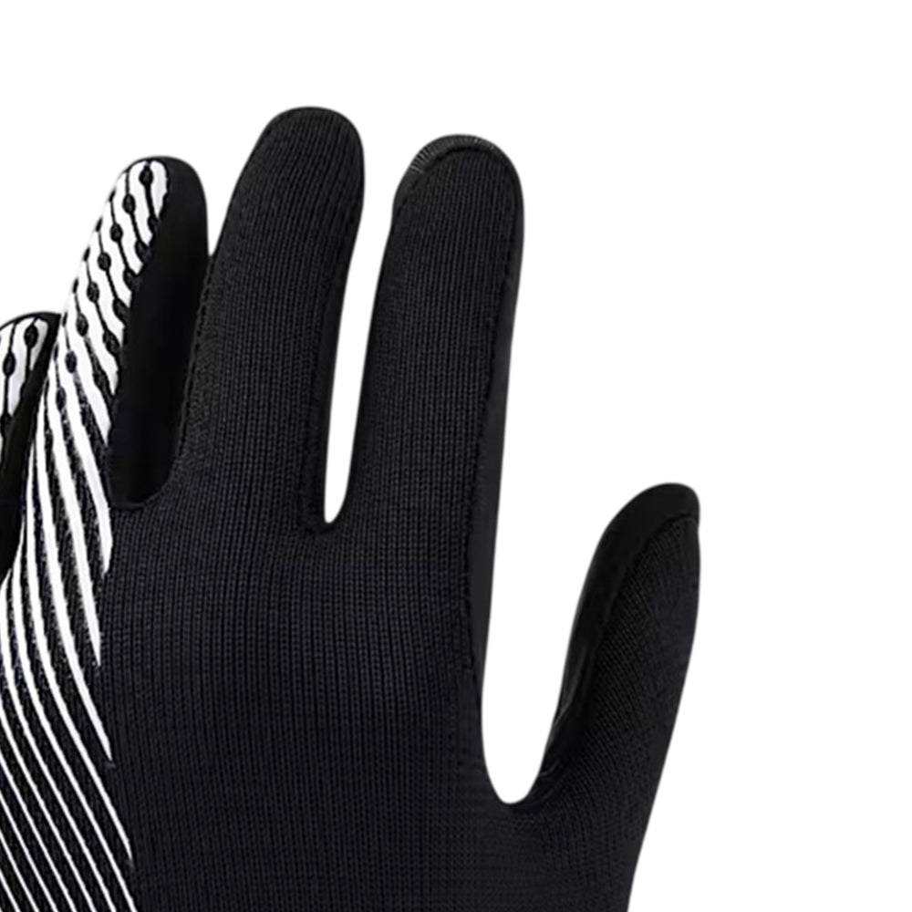 Black-White - Back - Nike Childrens-Kids Academy Therma-Fit Sports Gloves