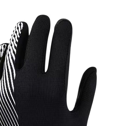Black-White - Back - Nike Childrens-Kids Academy Therma-Fit Sports Gloves