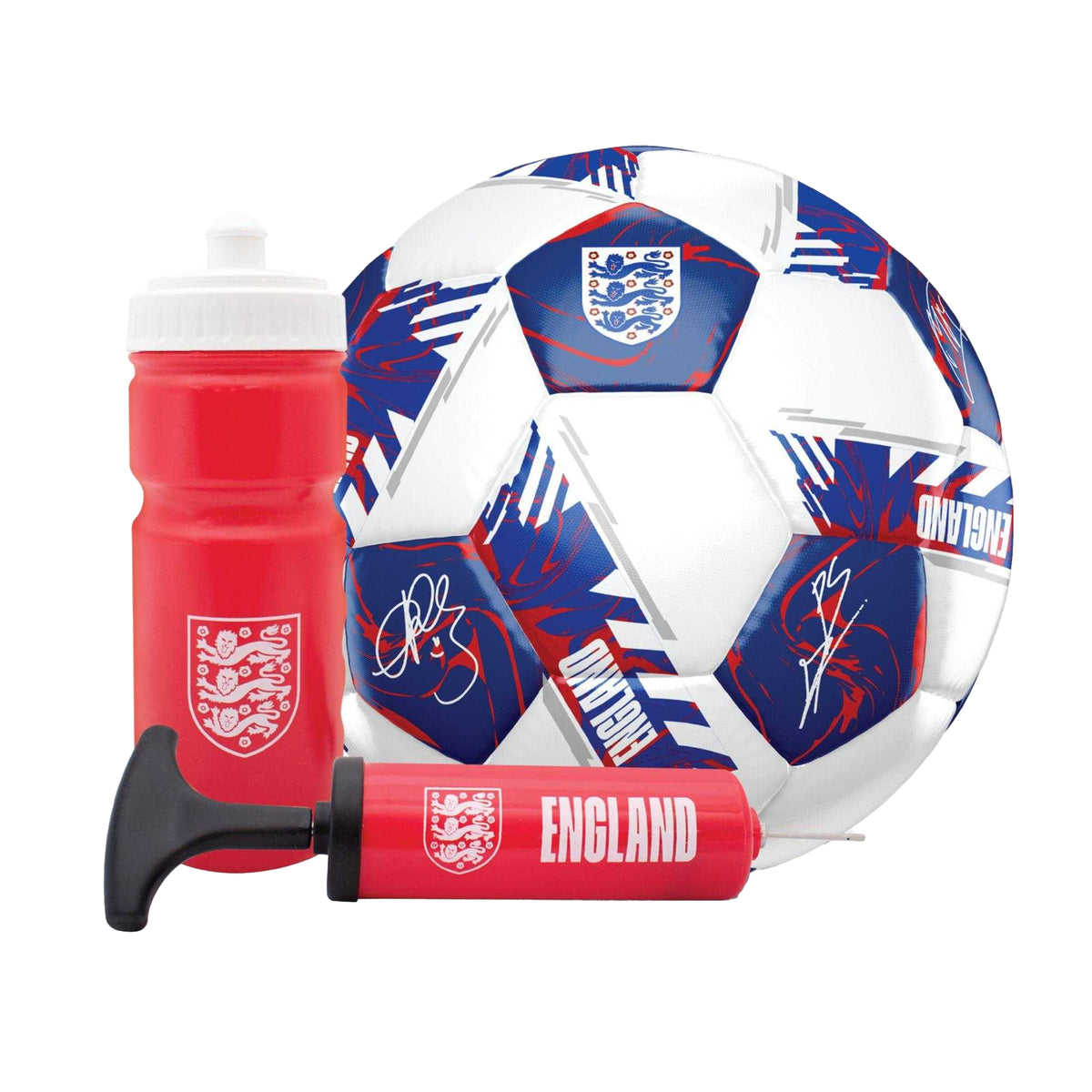 White-Blue - Front - England FA Signature Football Set