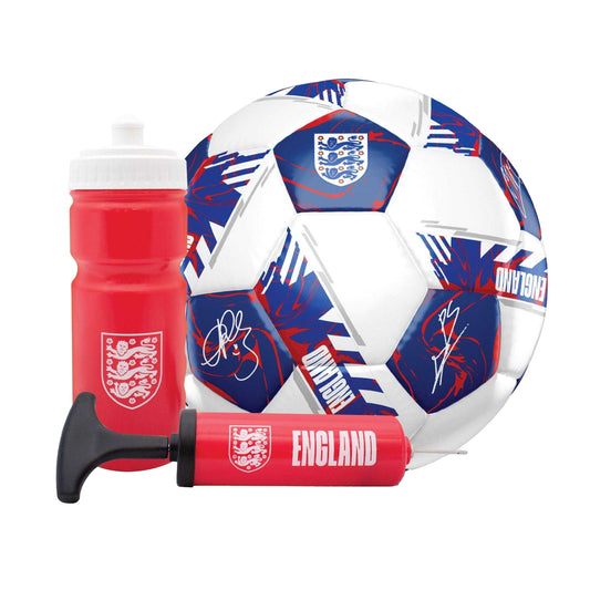White-Blue - Front - England FA Signature Football Set