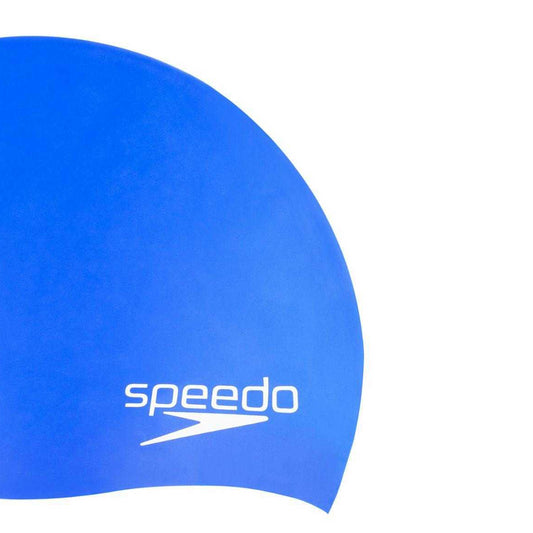 Blue - Back - Speedo Childrens-Kids Biofuse Swim Cap