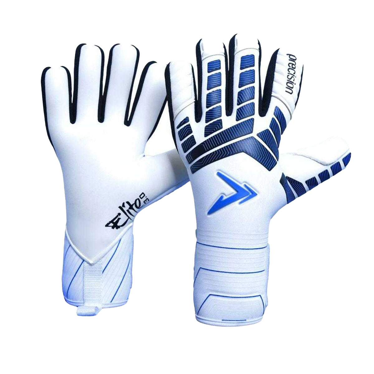 White - Front - Precision Childrens-Kids Elite 3.0 Giga Goalkeeper Gloves