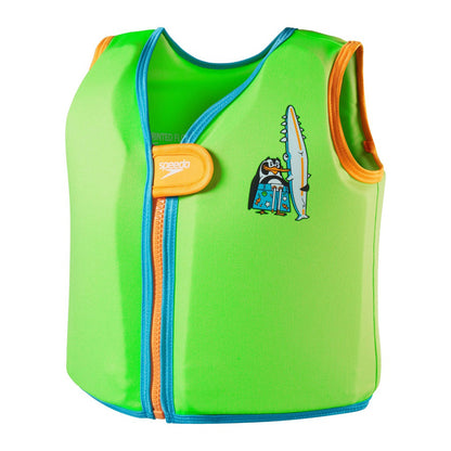 Blue-Green - Front - Speedo Baby Penguin Swim Vest