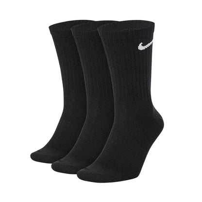 Black - Front - Nike Childrens-Kids Lightweight Crew Socks (Pack of 3)