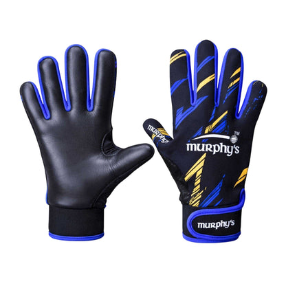 Black-Amber-Blue - Side - Murphys Childrens-Kids Vision Gaelic Gloves