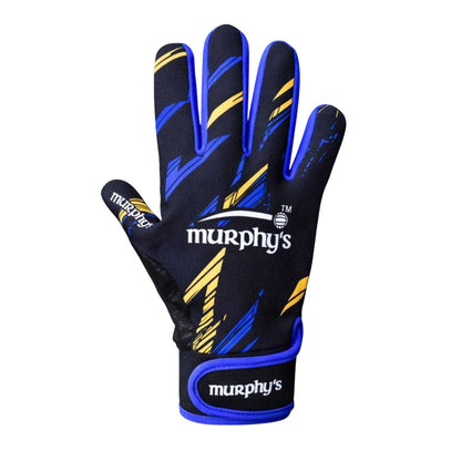 Black-Amber-Blue - Front - Murphys Childrens-Kids Vision Gaelic Gloves