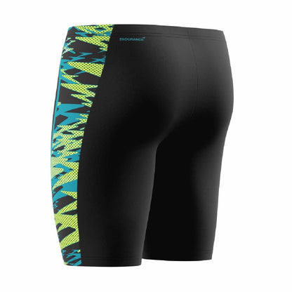Anthracite-Teal - Side - Speedo Mens Hyperboom Splice Jammer Shorts