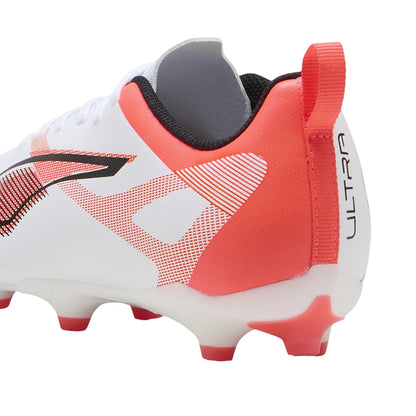 White-Black-Red - Back - Puma Mens Ultra 5 Play Football Boots