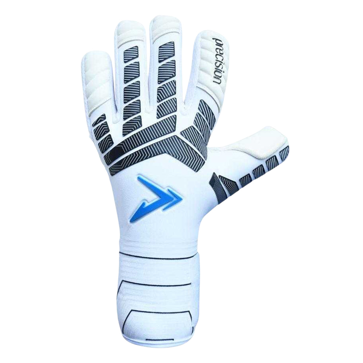 White-Black - Front - Precision Unisex Adult Elite 3.0 Contact Goalkeeper Gloves