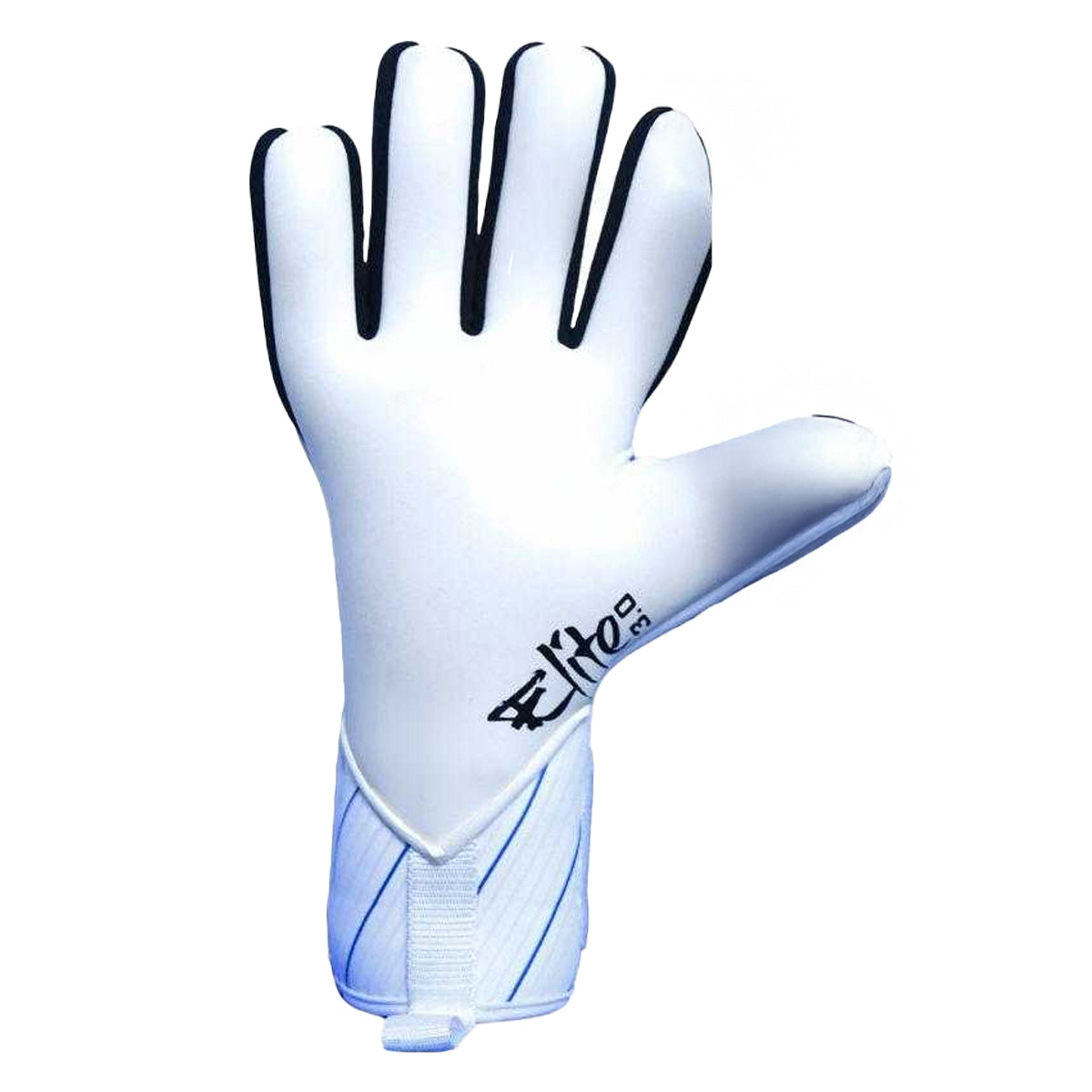 White-Blue - Back - Precision Unisex Adult Elite 3.0 Giga Goalkeeper Gloves