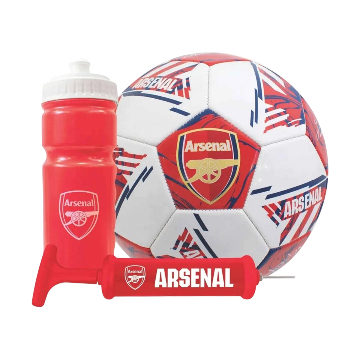 Multicoloured - Front - Arsenal FC Signature Football Gift Set