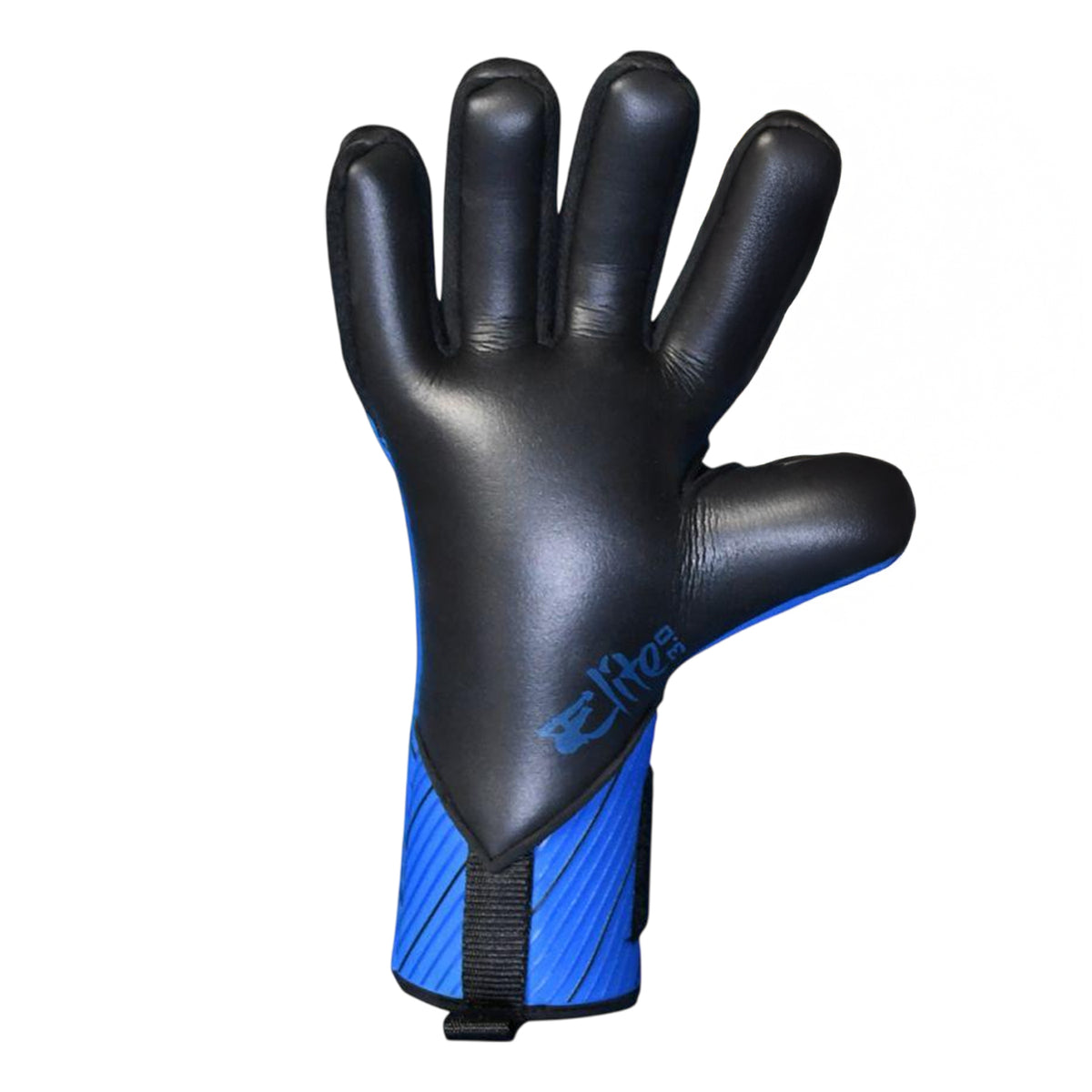 Blue - Back - Precision Unisex Adult Elite 3.0 Gripped Goalkeeper Gloves