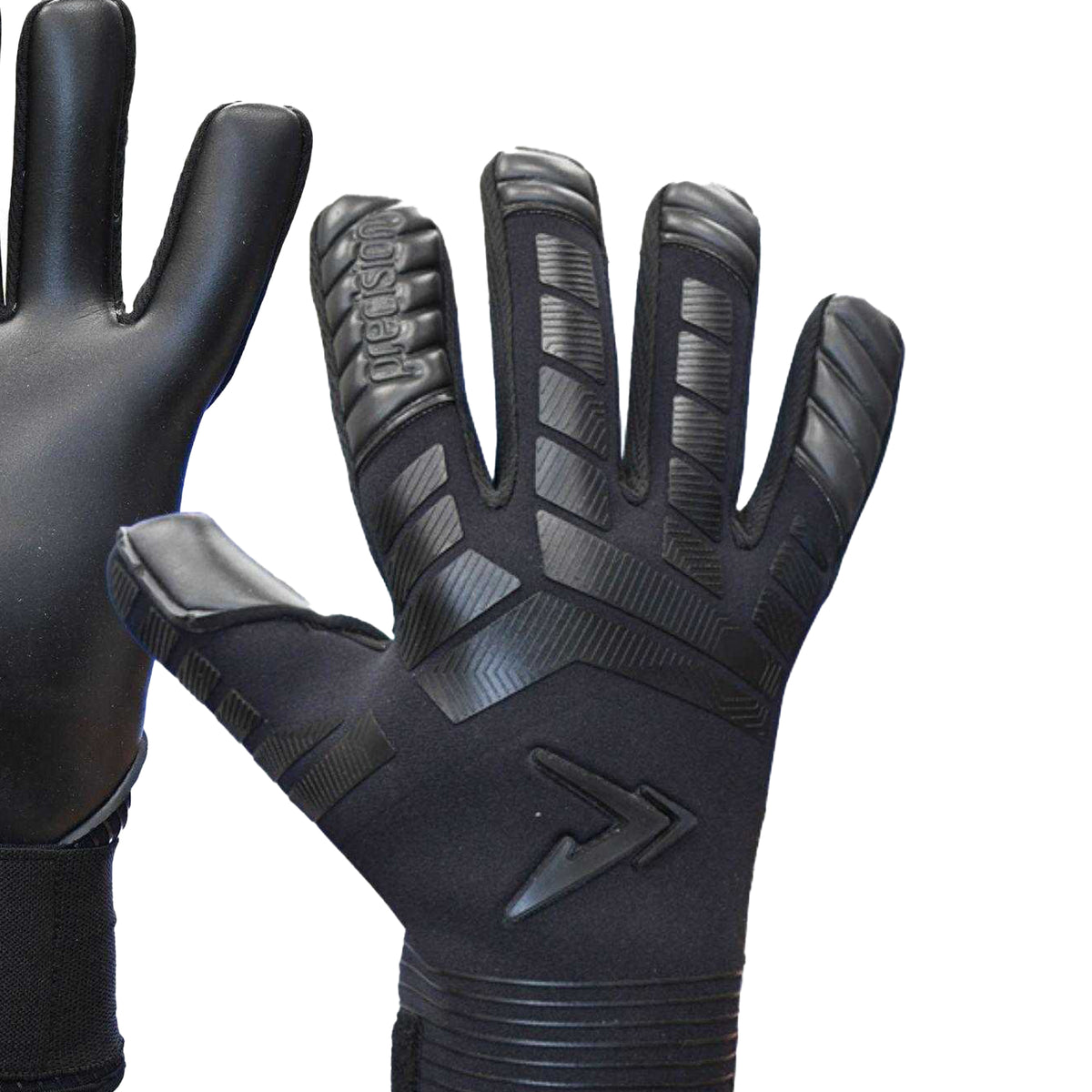 Black-Blackout - Back - Precision Unisex Adult Elite 3.0 Blackout Goalkeeper Gloves