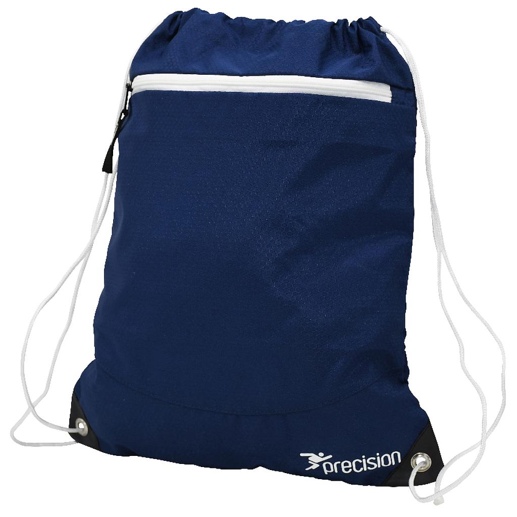 Navy-White - Front - Precision Pro HX Drawstring Bag