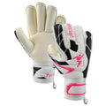 White-Black-Pink - Front - Precision Womens-Ladies Fusion_X.3D Goalkeeper Gloves