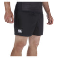 Black - Back - Canterbury Mens Professional Cotton Rugby Shorts