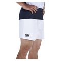White - Back - Canterbury Mens Professional Cotton Rugby Shorts