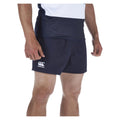 Navy - Back - Canterbury Mens Professional Cotton Rugby Shorts