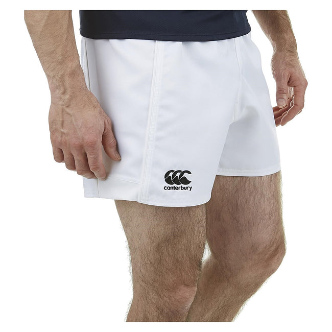 White - Back - Canterbury Mens Advantage Rugby Shorts