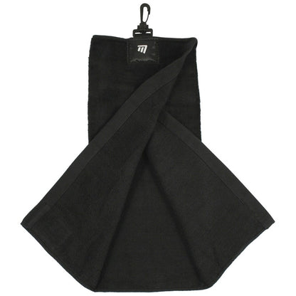 Black - Front - Masters Tri-Fold Golf Towel