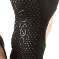 Black - Side - Toesox Unisex Adult Bellarina Toe Socks