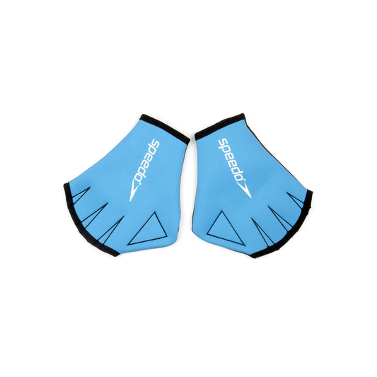 Blue-Black - Front - Speedo Unisex Adult Swimming Gloves