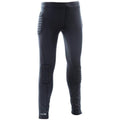 Black-Silver - Front - Precision Unisex Adult Padded Baselayer Goalkeeper Thermal Leggings