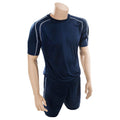 Navy-White - Back - Precision Unisex Adult Lyon T-Shirt & Shorts Set